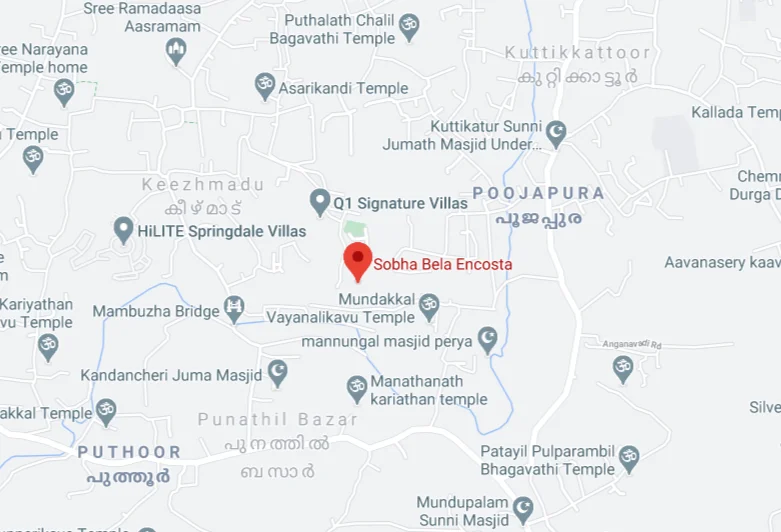 Sobha-Bela-Encosta-Google-Maps