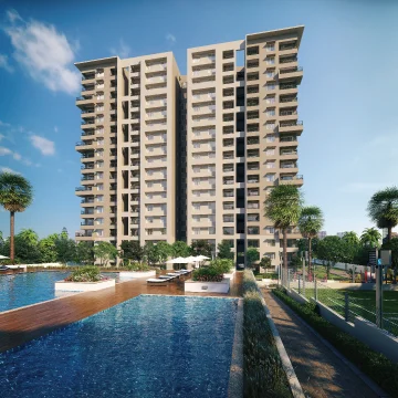 SOBHA Palm Court Elevation- 3 BHK Luxury Flats / Apartments for Sale in Yelahanka, Bengaluru