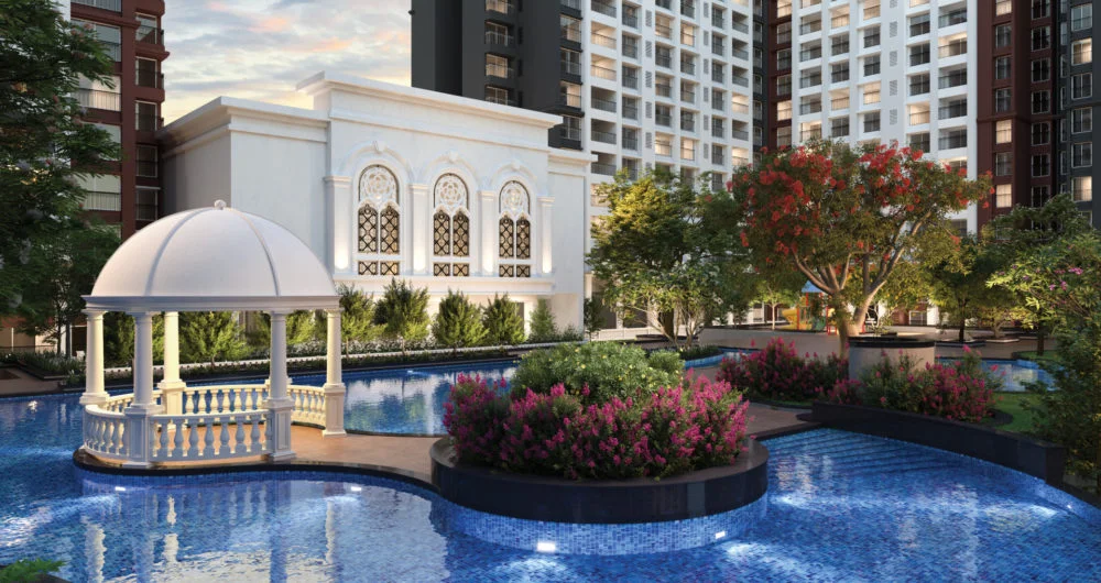 SOBHA Windsor Apartments Pool, Luxury Apartments in Whitefield