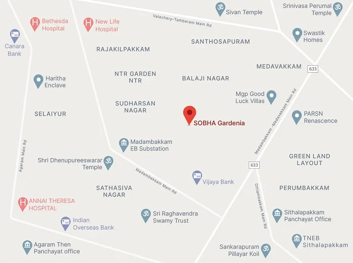 Sobha-Gardenia-Map