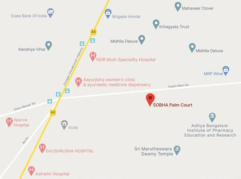 Sobha-Palm-Court-Google-Map