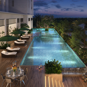 SOBHA Avalon Swimming Pool, Apartments in Gift City , Gujarat