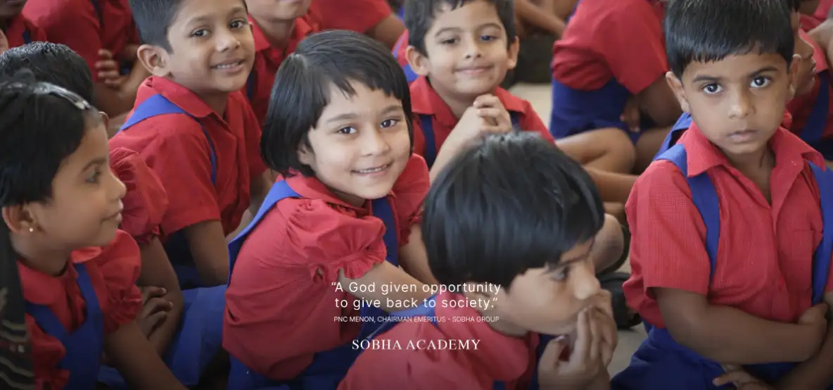 SOBHA Academy a God given opportunity to Give back to Society