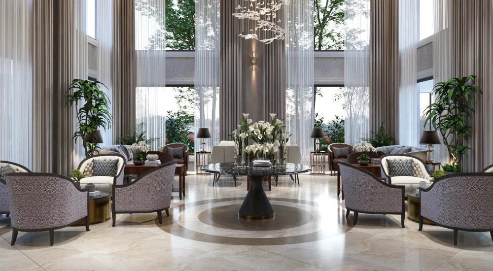 whispering hill clubhouse lobby