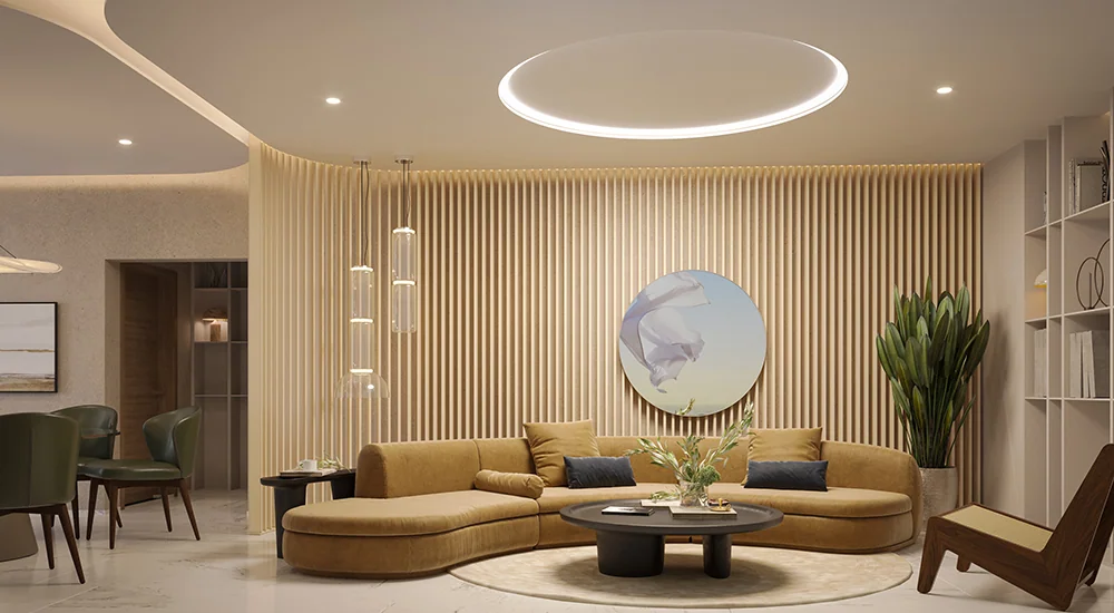 SOBHA-WATERFRONT - Living Room