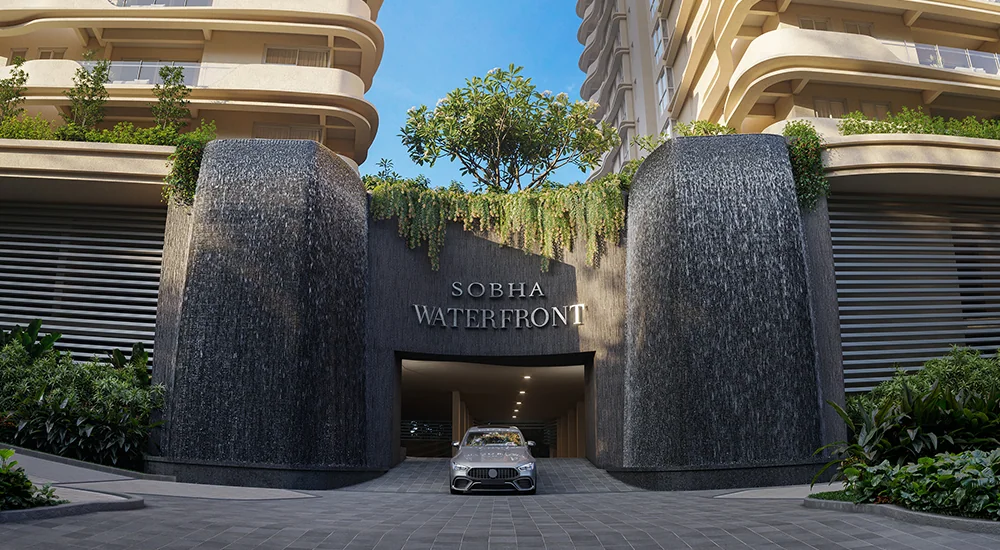 SOBHA-WATERFRONT - Waterfall Entry