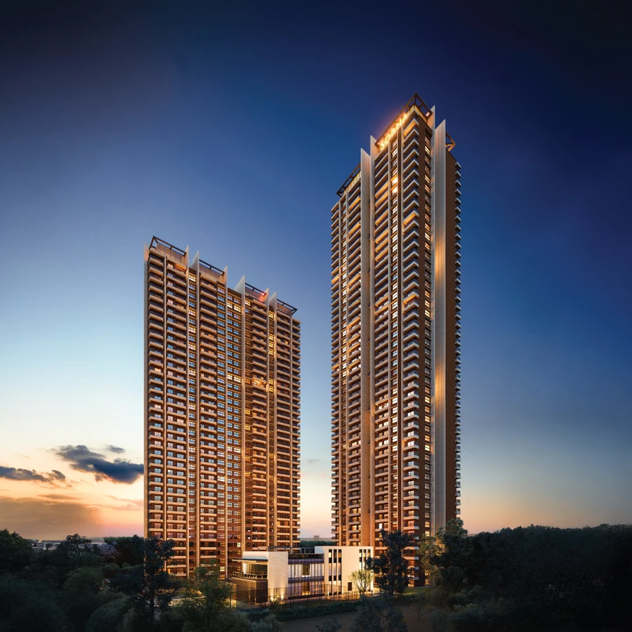 Elevation - Evening View Elevation - Evening View
