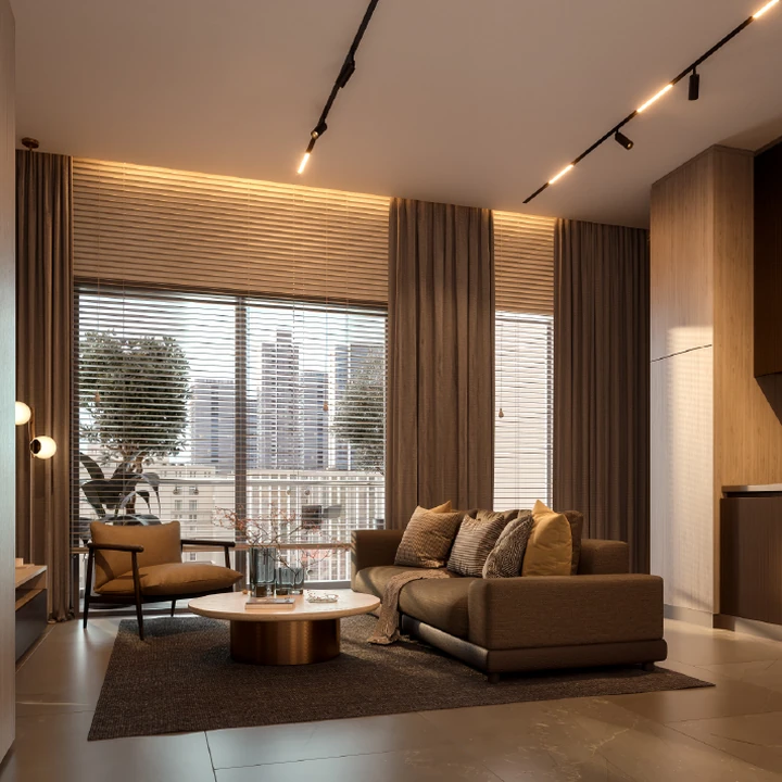 Living Area & Balcony