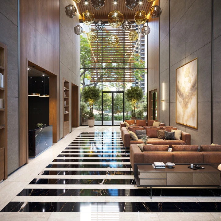 Double-height Club Lobby